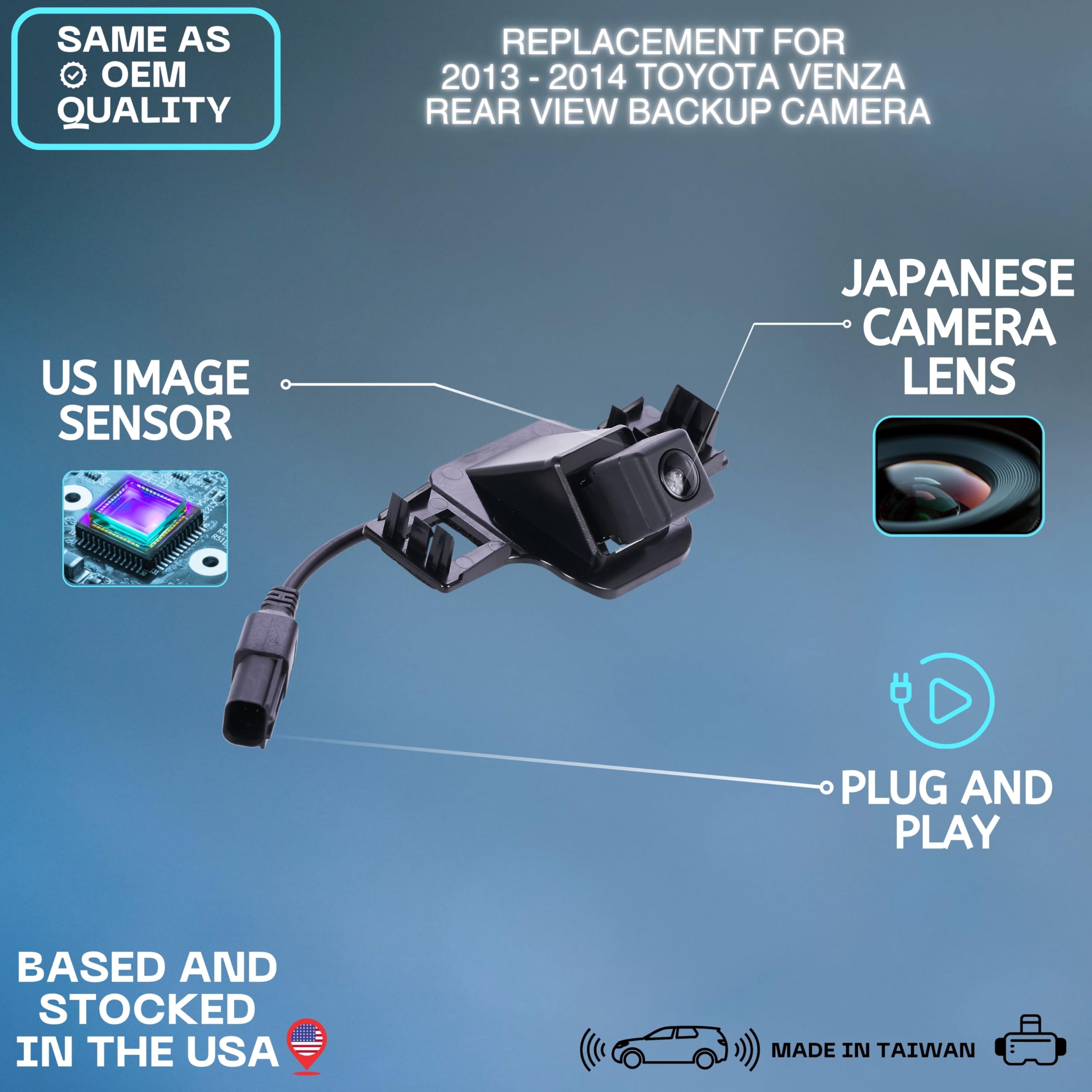 パーツ Toyota genuine camera NHP170 Backup Camera Replaces for 2013-2014 Toyota Venza OE Part # 86790